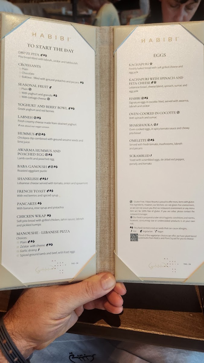 Habibi @ The Grand Moon Palace Menu - Image 1