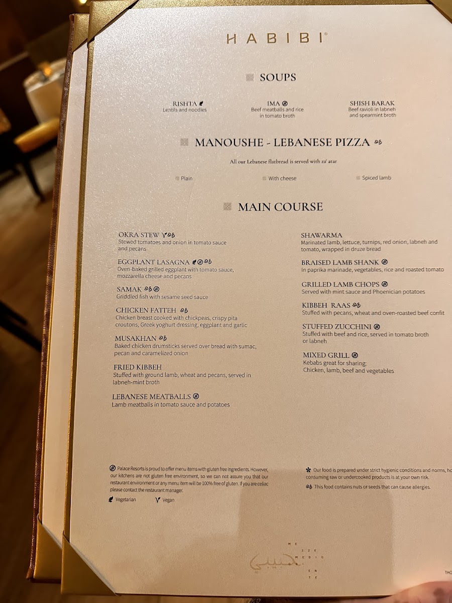 Habibi @ The Grand Moon Palace Menu - Image 3