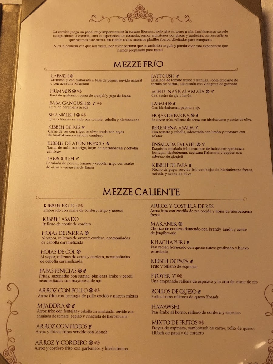 Habibi @ The Grand Moon Palace Menu - Image 5